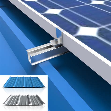 solar panel metal roof rack mounting brackets|solar panel roof mount rails.